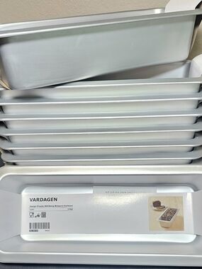 IKEA VARDAGEN Aluminum Non-Stick Loaf Pan 1.8L Silver Oven Safe 450°F